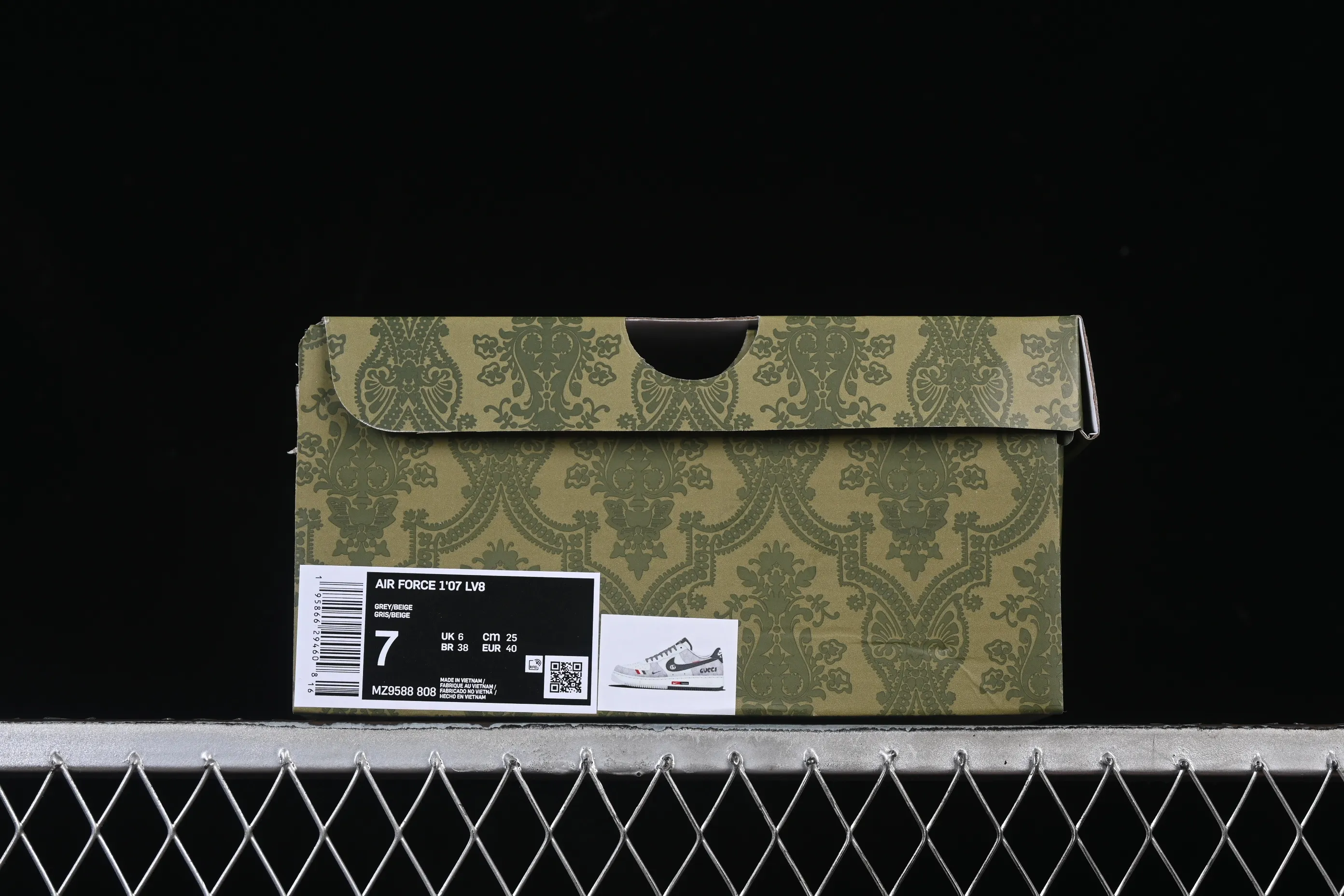 All categories Nk Air Force 1 Air Force series Nk Air Force 1 Low Air Force low top Nike Air Force 1'07 Low Dior joint pattern beige gray red Air Force 1 low top casual sneakers MZ9588-808